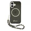 Guess IML Glitter Script Strap MagSafe iPhone 17 tok fekete thumbnail