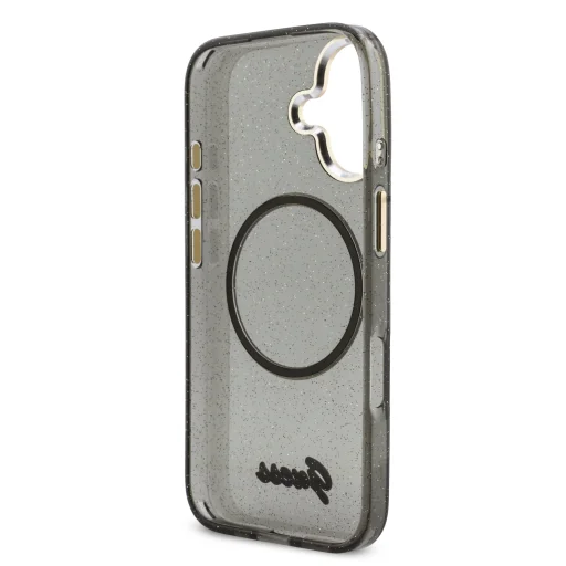 Guess IML Glitter Script Strap MagSafe iPhone 17 tok fekete - 5
