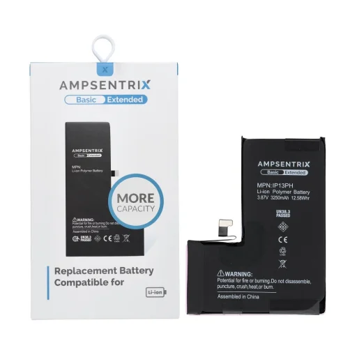 iPhone 13 Pro AmpSentrix Basic akkumulátor (nagy kapacitású 3250 mAh) - 1