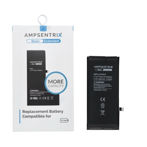 iPhone XR AmpSentrix Basic akkumulátor (nagy kapacitású 3550 mAh) - 1
