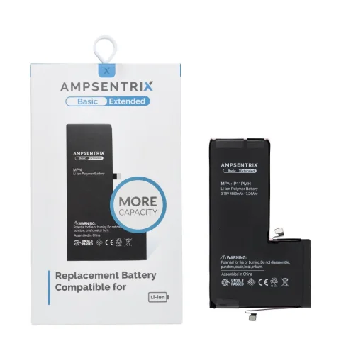 iPhone 11 Pro Max Akkumulátor AmpSentrix Basic (nagy kapacitású 4550mAh) - 1