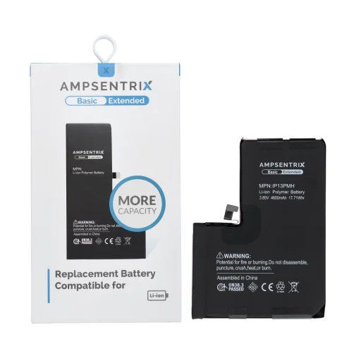 iPhone 13 Pro Max AmpSentrix Basic akkumulátor (nagy kapacitású 4600 mAh) - 1
