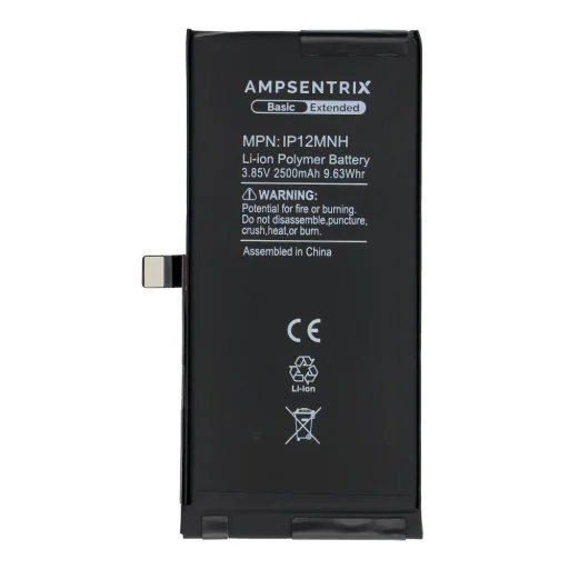 iPhone 12 Mini Akkumulátor AmpSentrix Basic (nagy kapacitású 2500 mAh) - 2