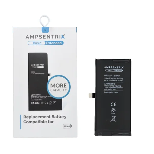 iPhone 12 Mini Akkumulátor AmpSentrix Basic (nagy kapacitású 2500 mAh) - 1