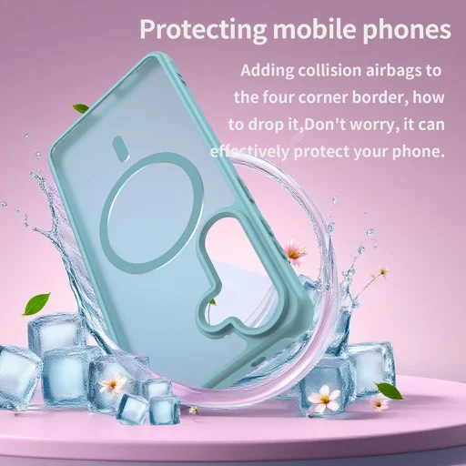 Techsuit - HaloFrost II MagSafe - Samsung Galaxy S26 Plus - Mentazöld tok - 5