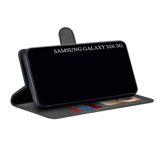 Techsuit - Diary Fliptok - Samsung Galaxy S26 - Fekete tok - 2