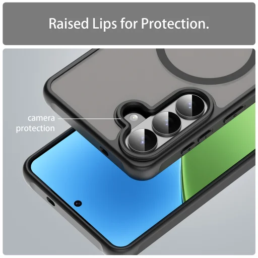 Techsuit - HaloFrost II MagSafe - Samsung Galaxy S26 Plus - Fekete tok - 4