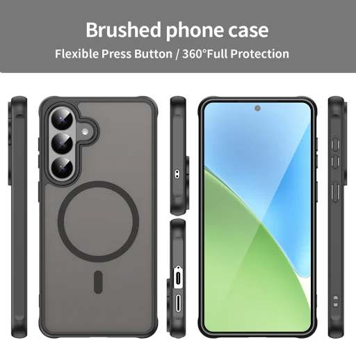 Techsuit - HaloFrost II MagSafe - Samsung Galaxy S26 Plus - Fekete tok - 5