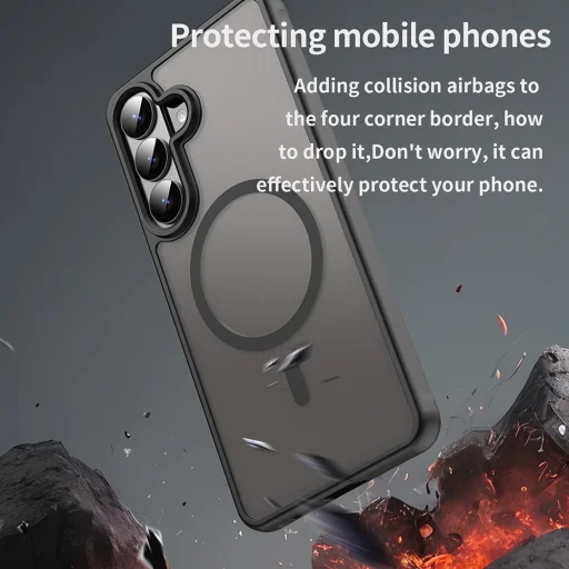 Techsuit - HaloFrost II MagSafe - Samsung Galaxy S26 Plus - Fekete tok - 6