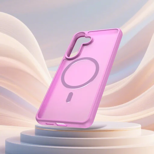 Techsuit - HaloFrost II MagSafe - Samsung Galaxy S26 Plus - Pink tok - 4