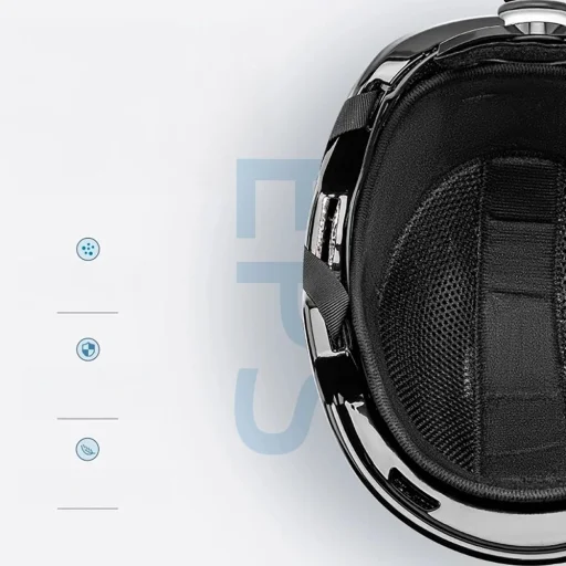 Qunature 10130003003 sí bukósisak fülvédőkkel snowboardhoz méret L - fekete - 4