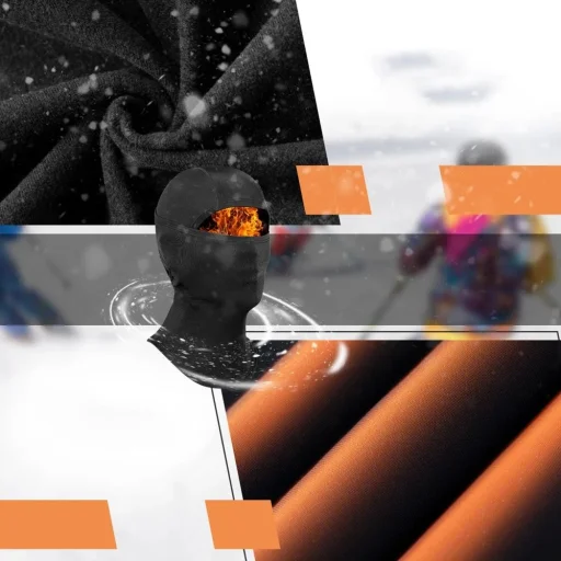 Qunature 13230023011 ski balaclava bike motorcycle balaklava size L - black - 4