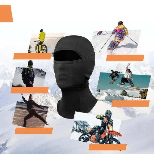 Qunature 13230023011 ski balaclava bike motorcycle balaklava size L - black - 7