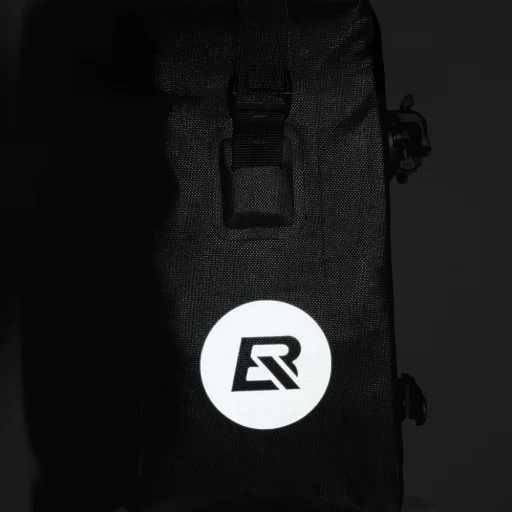 Rockbros AS-003-1BK vízálló biciklis táska vállpánttal, elöl/hátul felszerelhető, 10-14l - fekete - 2