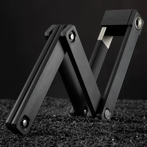 Rockbros 32140003001 összecsukható biciklizár kulccsal és fogantyúval, 88 cm - fekete - 8