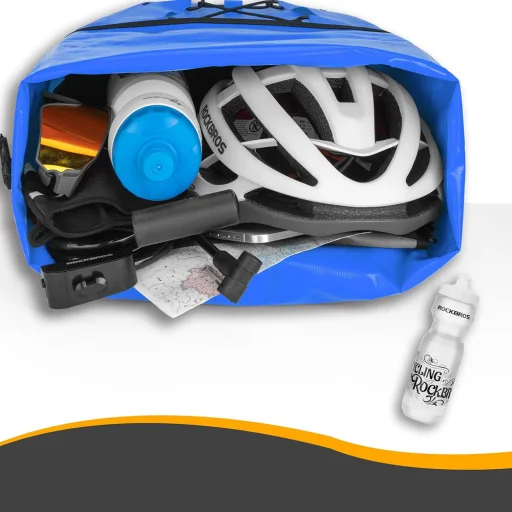 Rockbros 30140022004 vízálló kerékpártáska 25-32L - Kék - 7