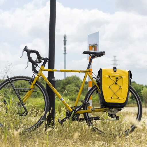 Rockbros 30140022005 vízálló kerékpáros táska 25-32L - sárga - 8