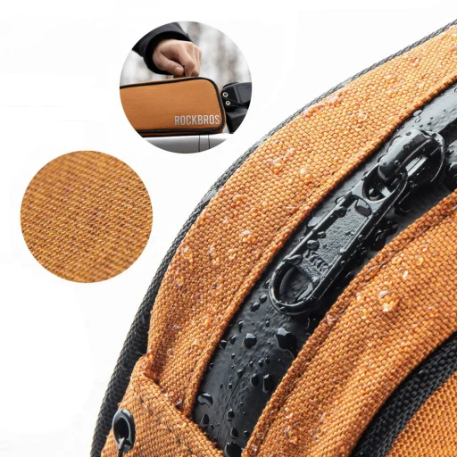 Rockbros 30120045004 ROAD TO SKY biciklis táska felső vázcsőre, vízálló, 0.7L - narancssárga - 4