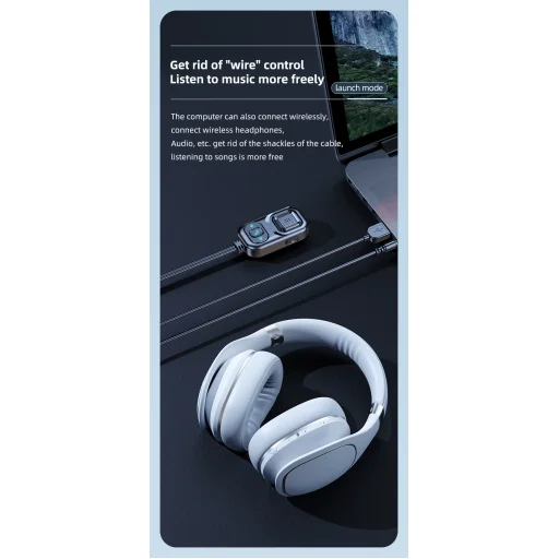 HIGI C5 Bluetooth 5.0 vezeték nélküli audió adapter, autós kihangosító és zenelejátszó funkcióval - 10