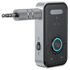 T67 Bluetooth 5.3 hordozható AUX audió vevő és adó, autós kihangosító és sztereó rendszer kompatibilitással