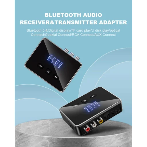 RT06 Bluetooth vezeték nélküli audió vevő és adó, optikai (TOSLINK) csatlakozóval és kihangosító funkcióval - 2