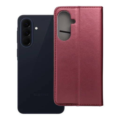 Samsung Galaxy A57 SMART MAGNETO knižkové puzdro, burgundské puzdro - 9