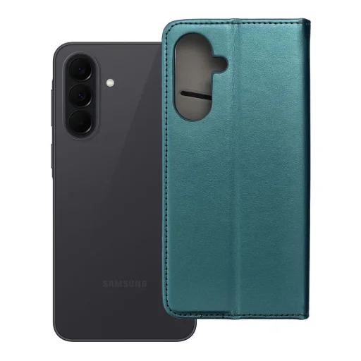 Puzdro na Samsung Galaxy A37 SMART MAGNETO knižkové tmavozelené - 9