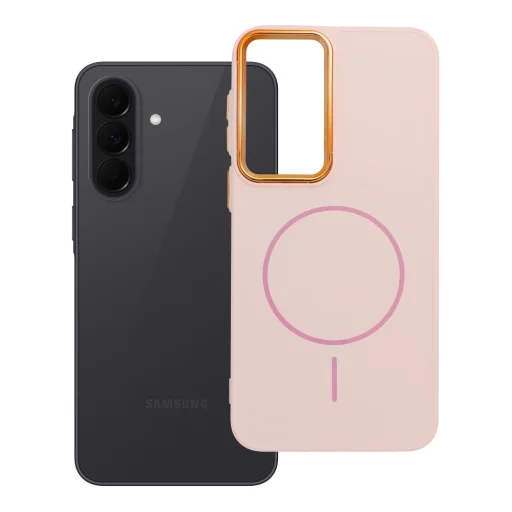 Samsung Galaxy A37 puzdro FRAME MAG COVER s MagSafe kompatibilitou púdrovo ružové - 5