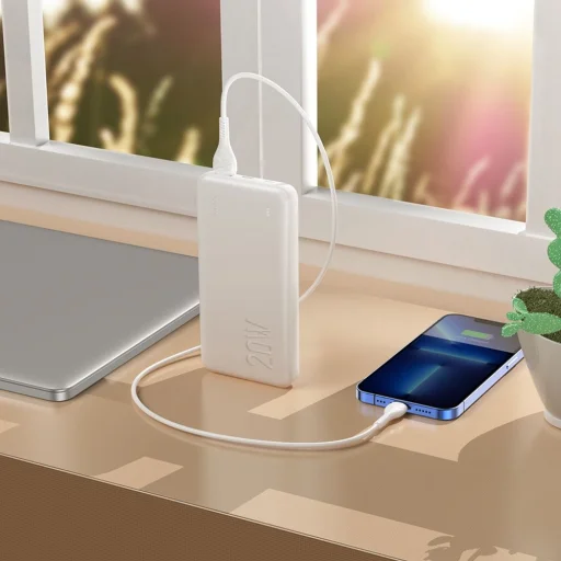 Hoco 10000 mAh QC3.0 PD 3A 20W J87 fehér powerbank - 3