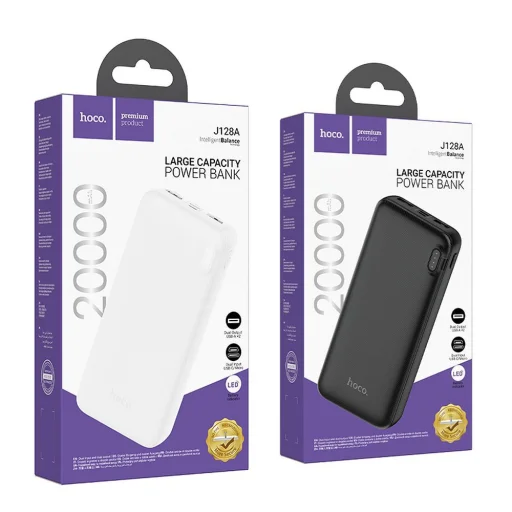 Hoco 20000 mAh 2A J128A Powerbank fekete - 7