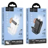 Hoco Powerbank 10000 mAh 2A beépített kábelekkel USB A + USB C + Lightning + Micro USB és dupla lámpa J151 fekete, thumbnail