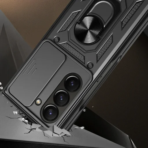 Csúszó Kamera Páncél Tok Samsung Galaxy Z Fold 7 Fekete - 5