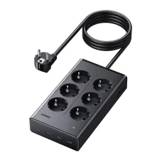 UGREEN S622 elosztó, 20W, 6xAC, 3xUSB, USB-C, 1,5m kábel