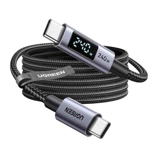 UGREEN L530 USB-C PD kábel 240W 480Mbps 2m fekete - 1