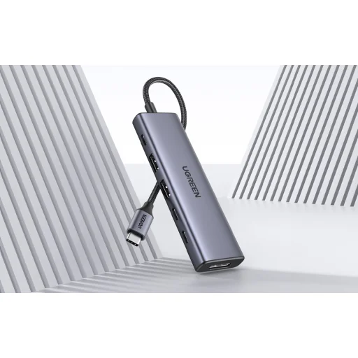 UGREEN USB-C Hub 6 az 1-ben 3x USB DisplayPort 4K 60Hz CM511 - 3