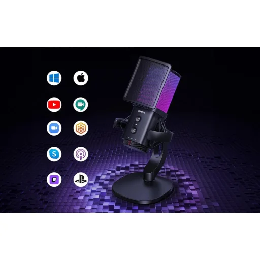 UGREEN CM581 Asztali Mikrofon, 24-bit/96kHz USB-C - 6