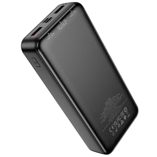 Hoco 20000 mAh QC PD 2A 22,5W J136A fekete Powerbank - 3