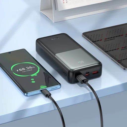 Hoco 20000 mAh QC PD 2A 22,5W J136A fekete Powerbank - 5