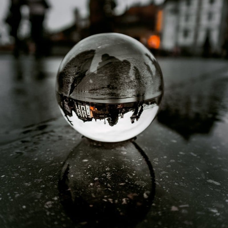 Fotós üveggömb, fotógömb - 10cm-4