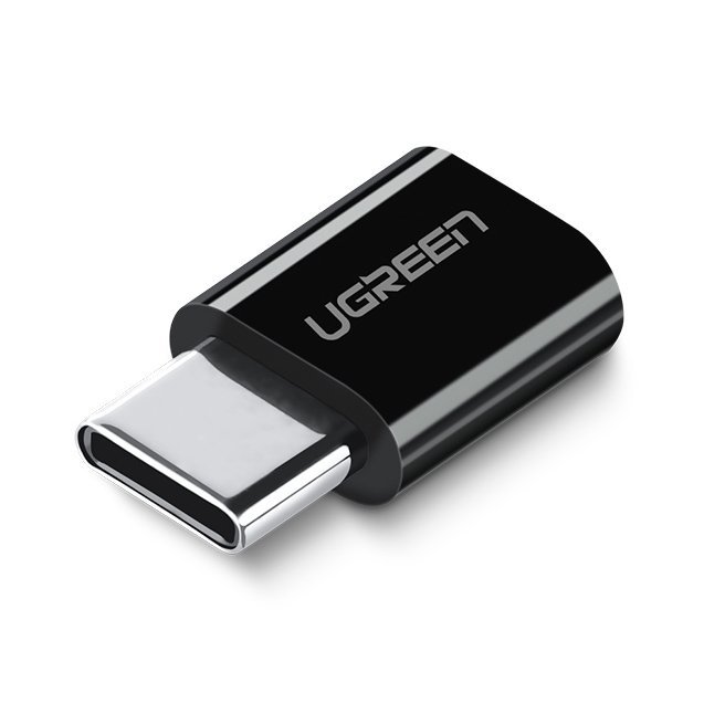 Ugreen micro-USB / USB-C Type-C átalakító adapter fekete-0