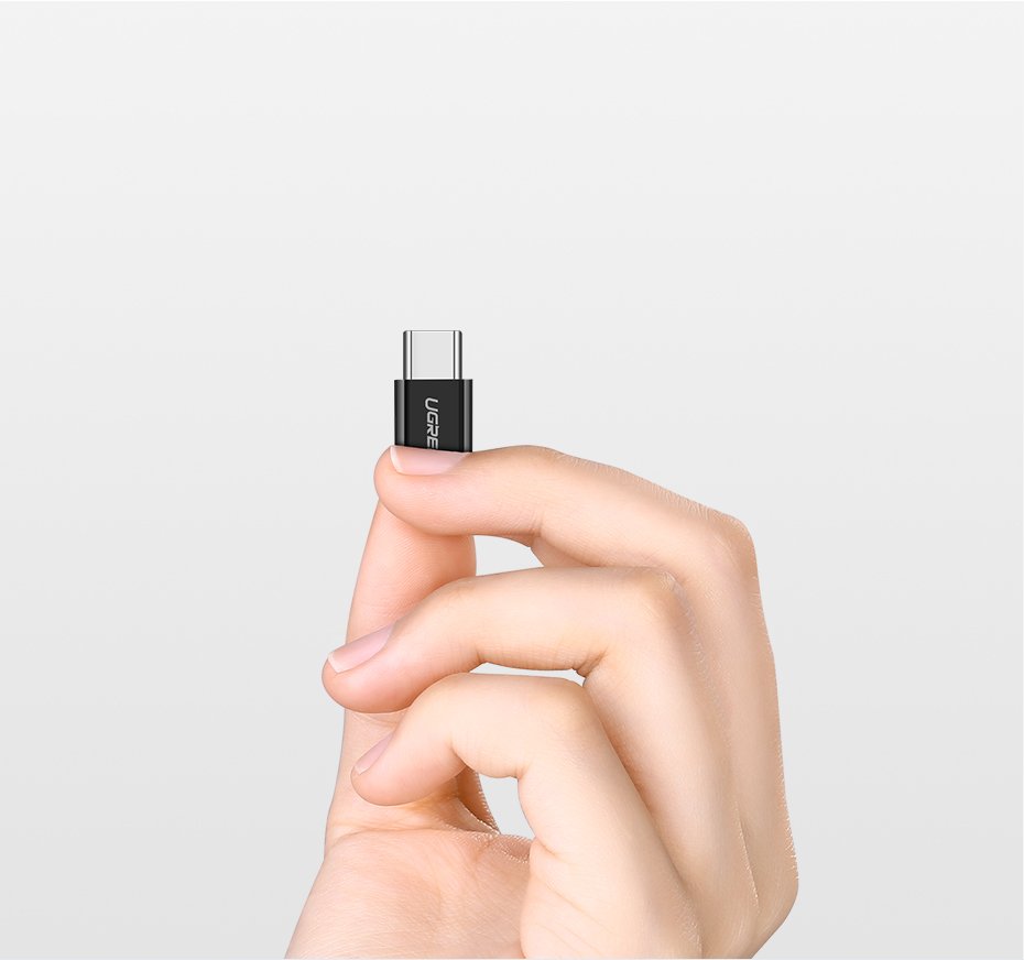 Ugreen micro-USB / USB-C Type-C átalakító adapter fekete-8
