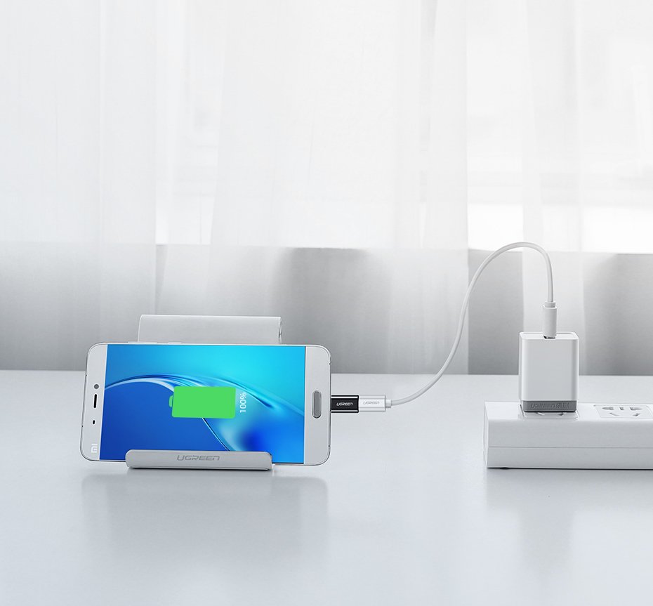 Ugreen micro-USB / USB-C Type-C átalakító adapter fekete-7