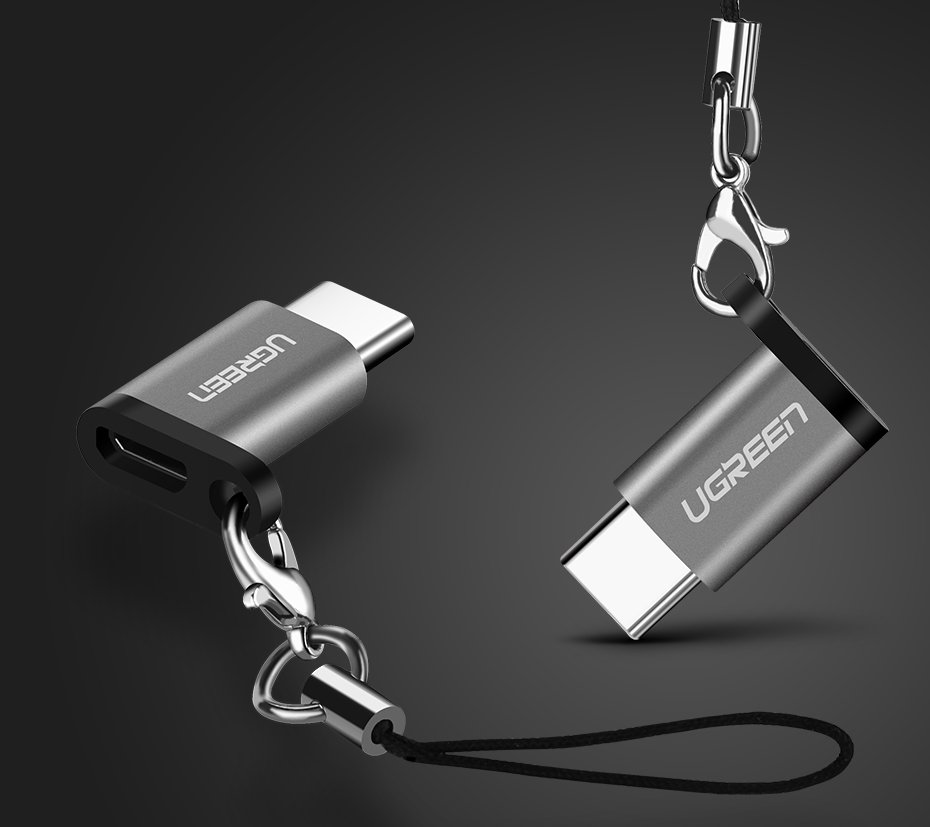 Ugreen micro-USB / USB-C Type-C átalakító adapter fekete-2
