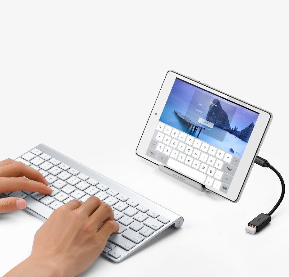 Ugreen USB/USB-C Type-C 3.0 OTG kábel/ átalakító adapter fekete-9