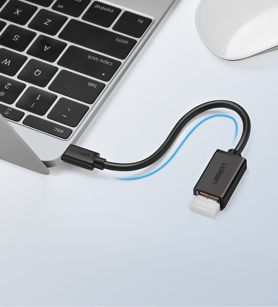 Ugreen USB/USB-C Type-C 3.0 OTG kábel/ átalakító adapter fekete-8