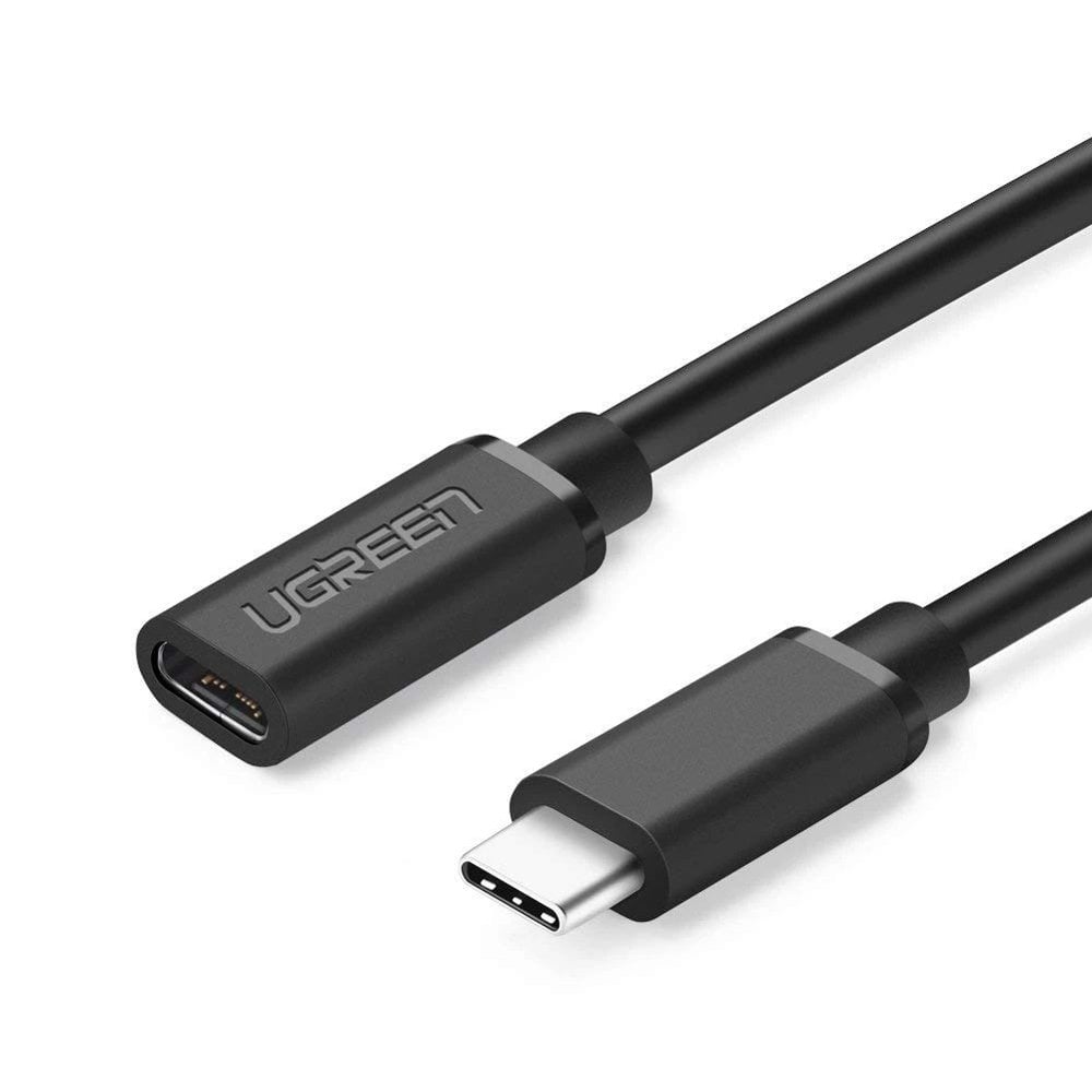 Ugreen USB Type-C 3.1 apa - USB Type-C 3.1 anya kábelhosszabbító 0.5m fekete-0