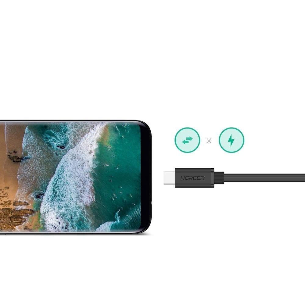 Ugreen USB Type-C 3.1 apa - USB Type-C 3.1 anya kábelhosszabbító 0.5m fekete-4