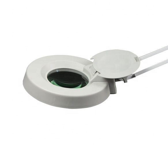 T-86E álló LED-es kozmetikai lámpa, sminklámpa 55W, 8x nagyítással gurulós-3