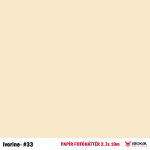 Jackal BGP-33 2.7x10 méter Ivorine bézs papír fotóháttér, háttér