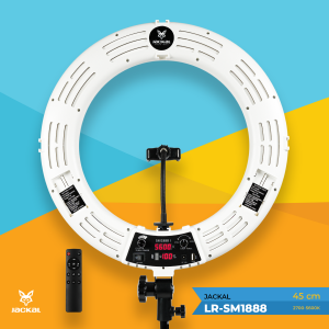 Jackal LR-SM1888 fehér LED körfény, körlámpa, ringlight